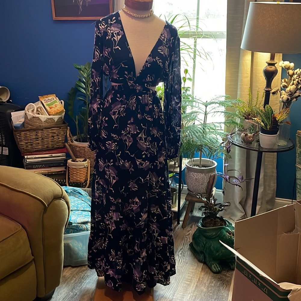 Dress up long sleeve maxi dress